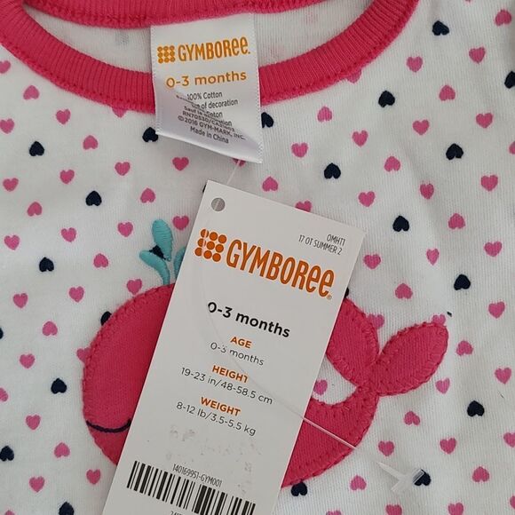 Gymboree Outlet  whale one pice outfit Sz 0-3m - Picture 3 of 6